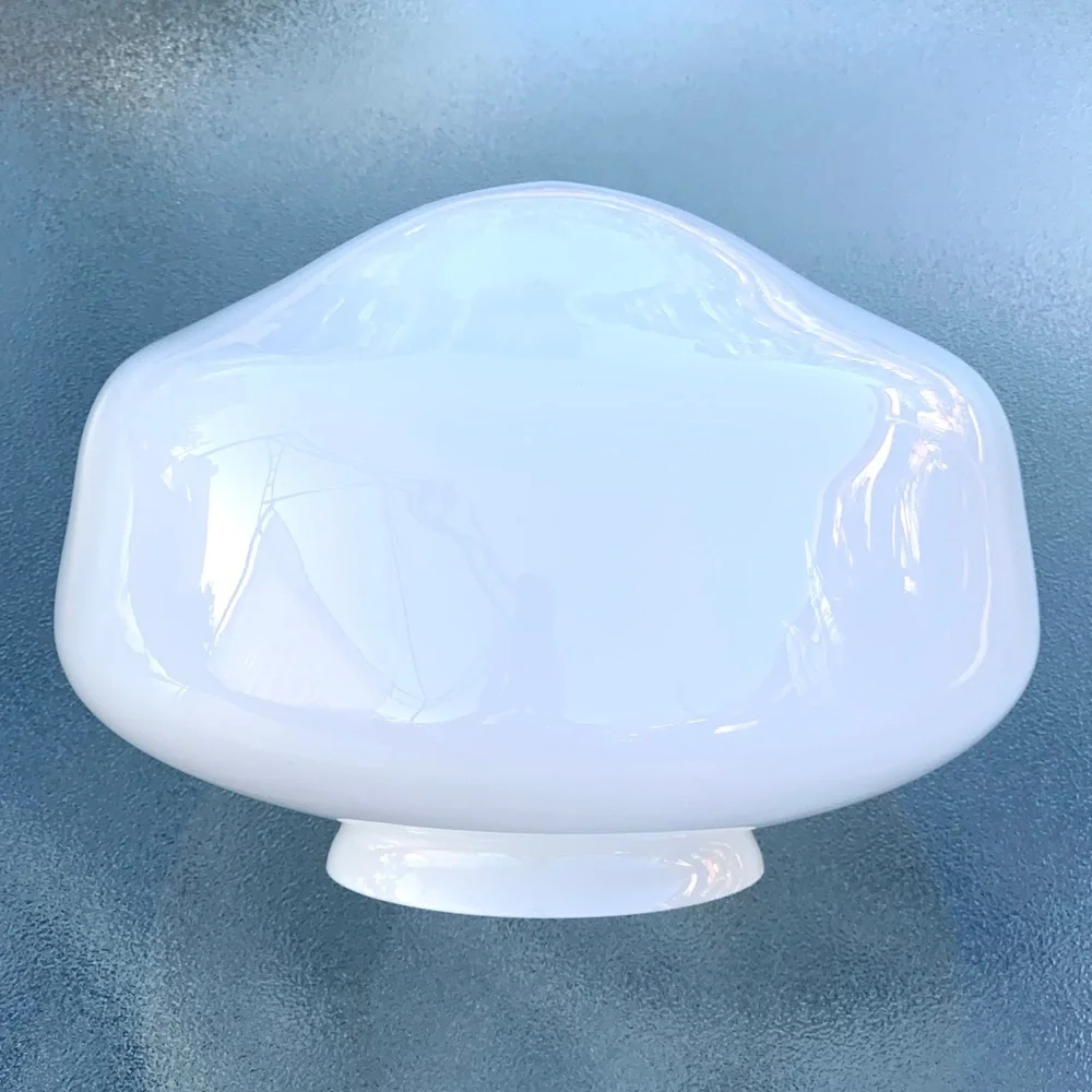 Schoolhouse White Glass 9” Ceiling Light Globe